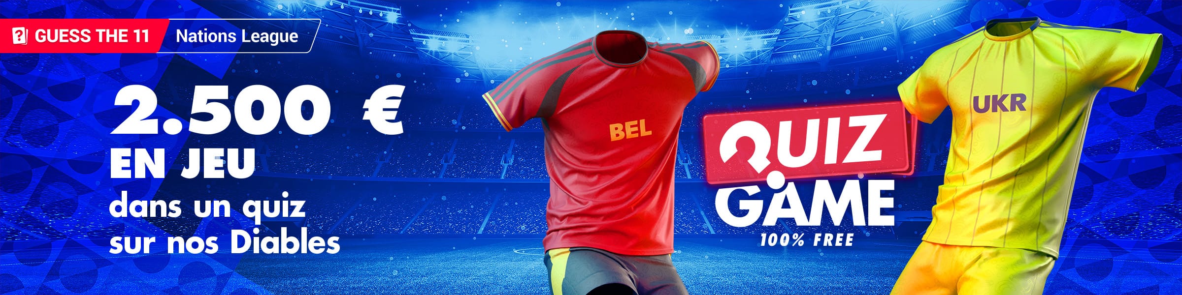 Qualifio Belgique vs Ukraine