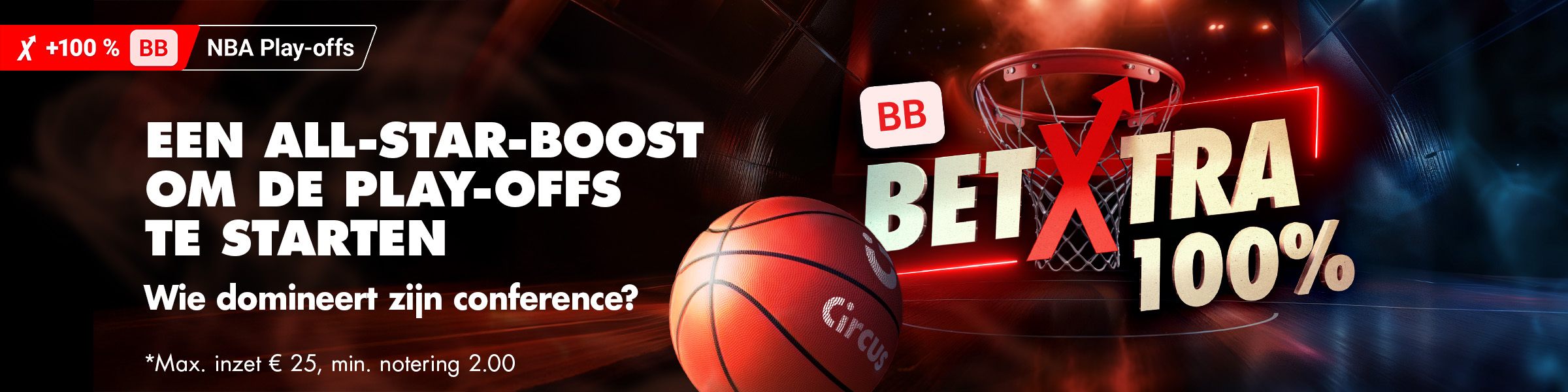 Booster NBA Playoff BetBuilder 100%