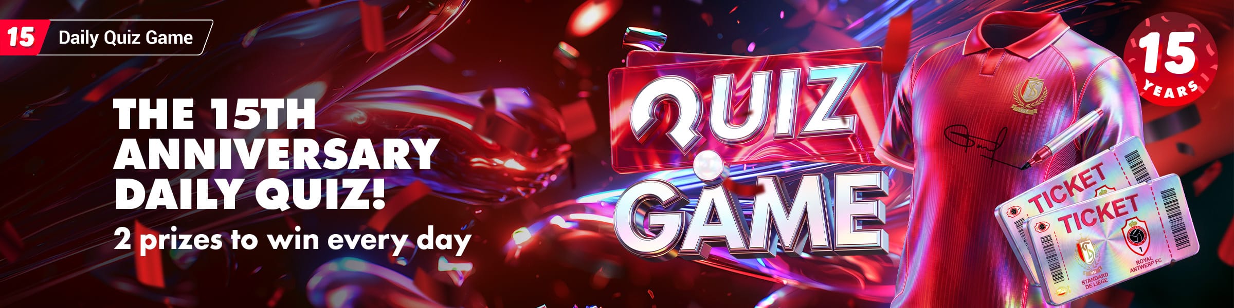 Daily Quiz 15th anniversary