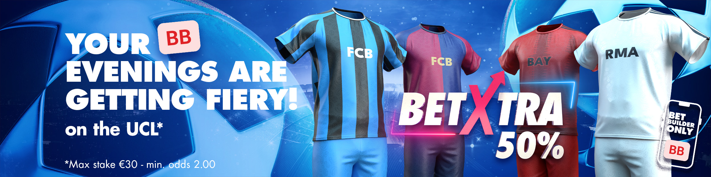 BetXtra BetBuilder Champions 1/8eme