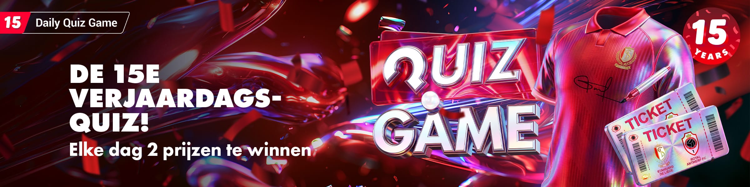 Daily Quiz 15th anniversary