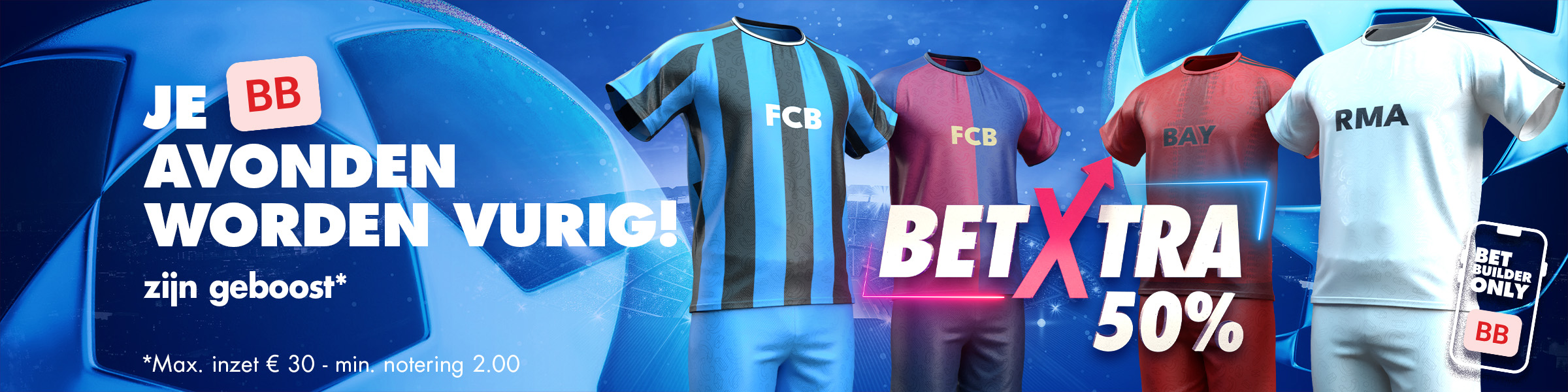 BetXtra BetBuilder Champions 1/8eme