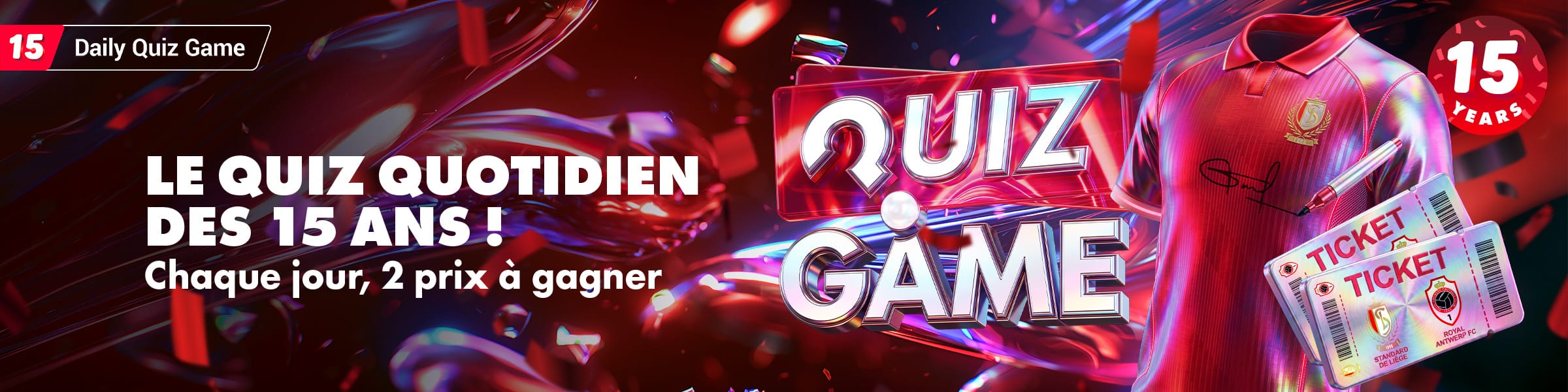 Daily Quiz 15th anniversary