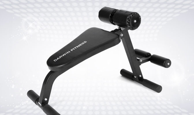 Black Darwin Fitness abs and back trainer