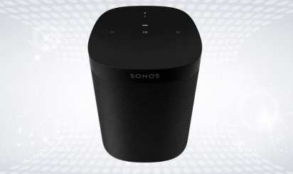 Black Bluetooth Sonos One SL speaker