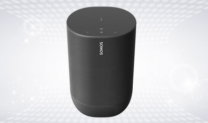 Black Bluetooth Sonos Move speaker